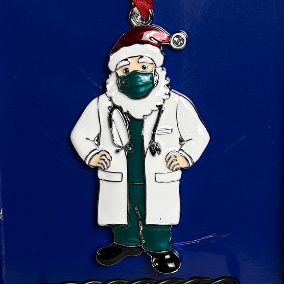 Christmas Tree Ornament Collectible Santa Healthcare Nurse Doctor Holiday Gift - Picture 2 of 6